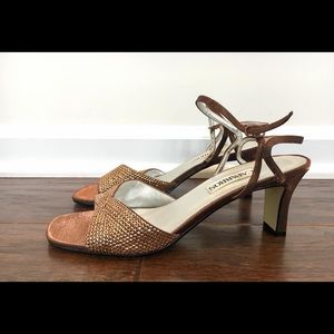 Caparros Gold Sequin Heels (size 9)